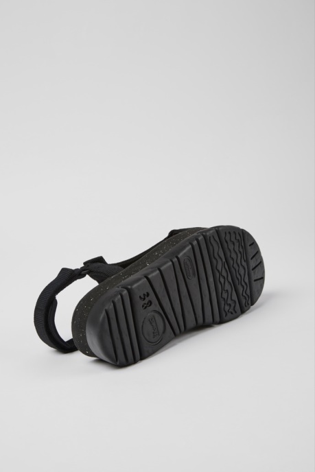 Camper AU Design Oruga Up Black Recycled Pet Sandals For Women