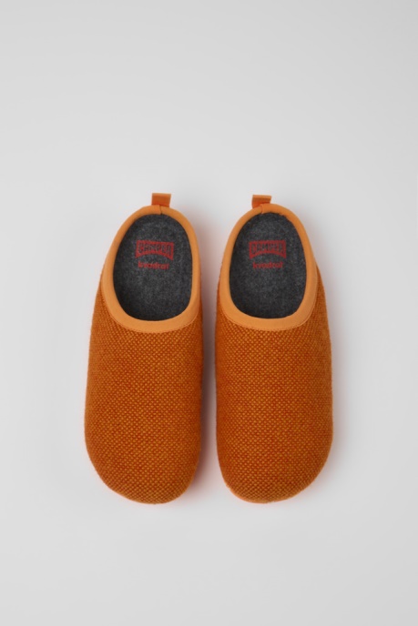 Wabi Orange Wool And Viscose Slippers For Women Exclusive Camper AU