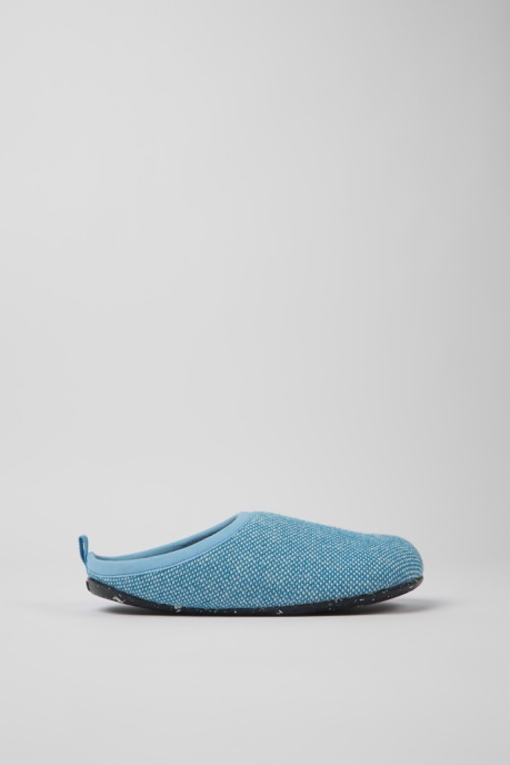 Camper AU Wabi Blue Wool And Viscose Slippers For Women New Arrivals