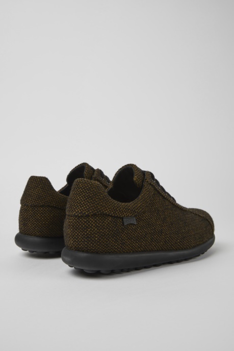 Camper AU Design Pelotas Brown Wool Viscose And Leather Shoes For Men