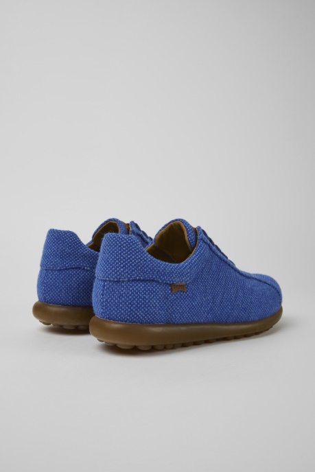 Pelotas Blue Wool Viscose And Leather Shoes For Men Exclusive Camper AU