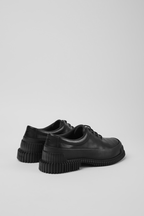 Design Pix Black Leather Lace-Up Shoes Camper AU