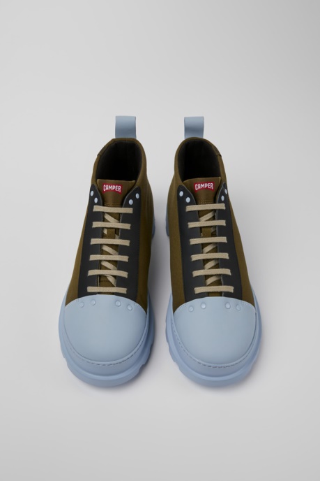 Camper AU Design Brutus Green Blue And Black Shoes For Men