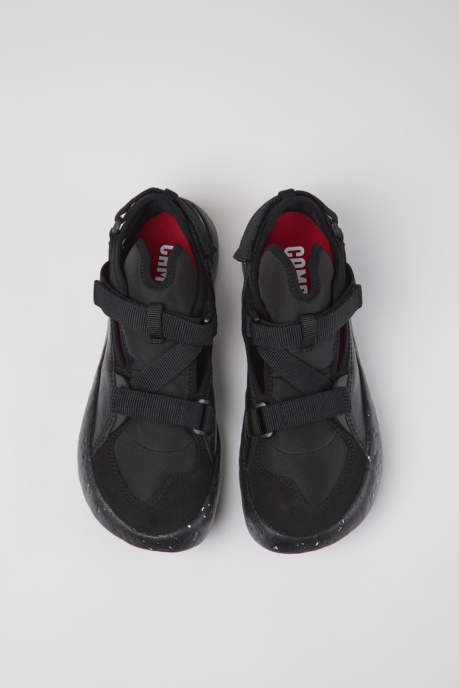 Camper AU Peu Stadium Black Semi-Open Sneakers For Men New Arrivals