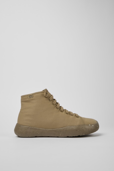 Peu Stadium Beige Ankle Boots For Men Camper AU New Arrivals
