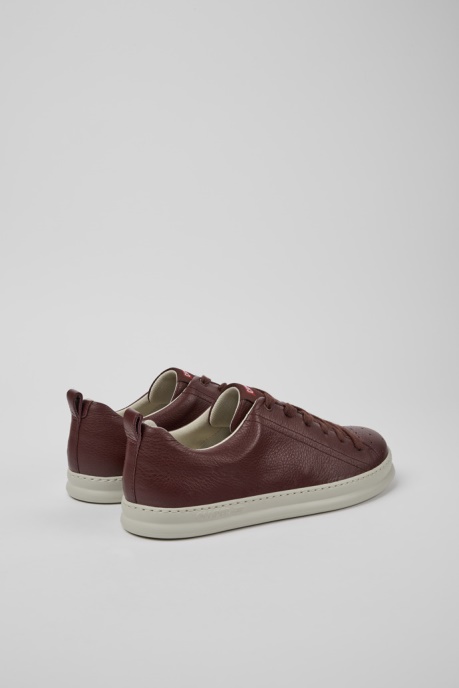 Camper AU Design Runner Burgundy Leather Sneakers