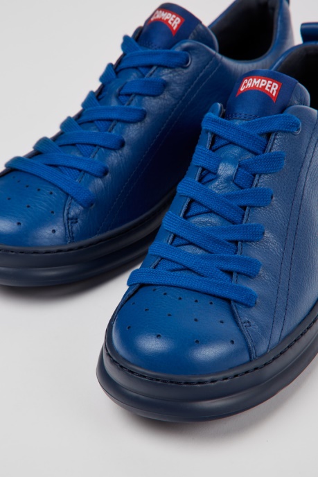 Exclusive Camper AU Runner Blue Leather Sneakers For Men