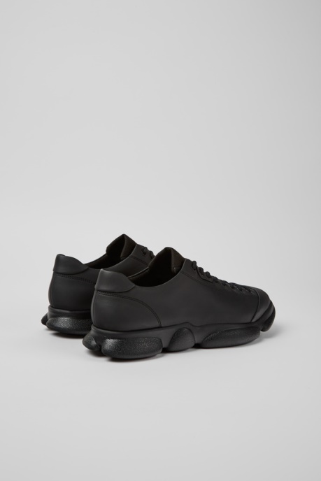 Camper AU Karst Black Leather Shoes For Men New Arrivals