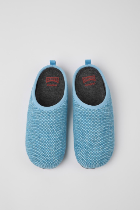 Exclusive Camper AU Wabi Blue Wool And Viscose Slippers For Men